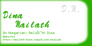 dina mailath business card